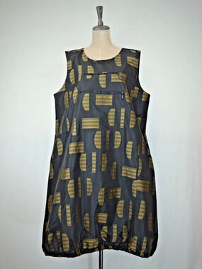 Sassy #14602 Black w/Green Pattern Sleeveless Tank Bubble Dress #0234 XXL